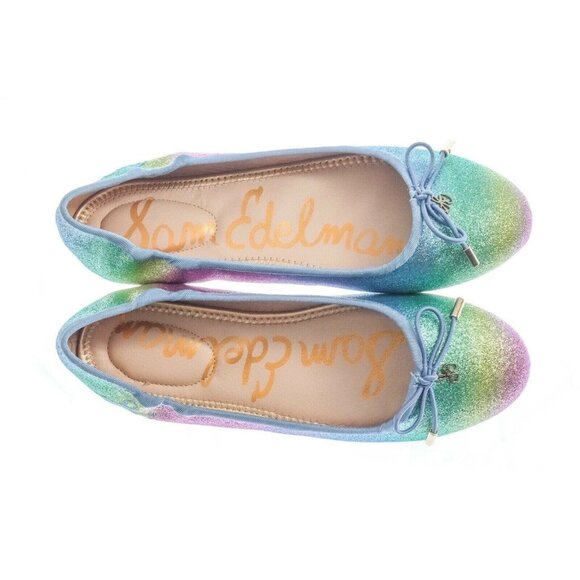 Sam Edelman Rainbow Ombre Felicia Ballet Classic Flat Girl's US Size 12 youth - Picture 9 of 9
